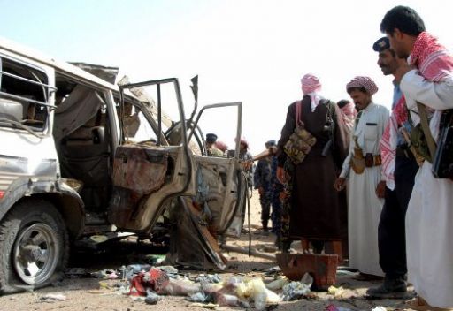 طائرة امريكية بدون طيار تقتل 5 عناصر من القاعدة ومدني جنوب اليمن